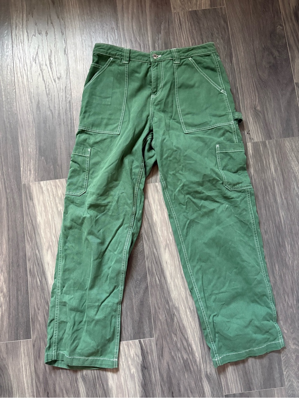 Garage Green Cargo Pants